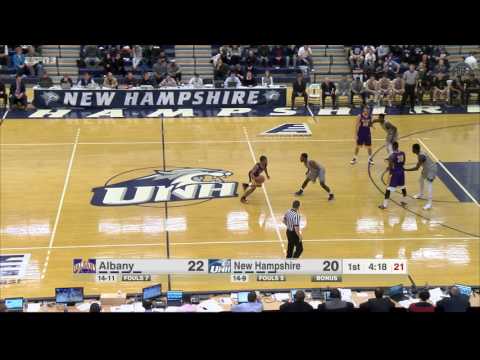 UNH Men's Basketball vs Albany Highlights (2-6-17)