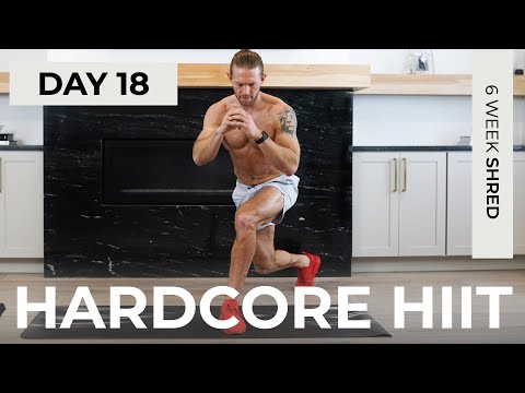 Day 18: 30 Min HARDCORE HIIT Workout [No Equipment] // 6WS1
