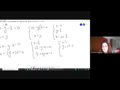 La retta nello spazio: dall'equazione  parametrica alla cartesiana