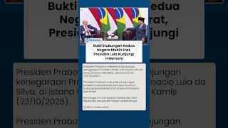 Terlihat Jelas  Bukti Hubungan Kedua Negara Makin Erat, Presiden Lula Kunjungi Indonesia