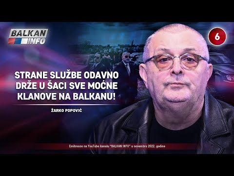 INTERVJU: Žarko Popović - Strane službe odavno drže u šaci sve moćne klanove na Balkanu! (6.11.2022)
