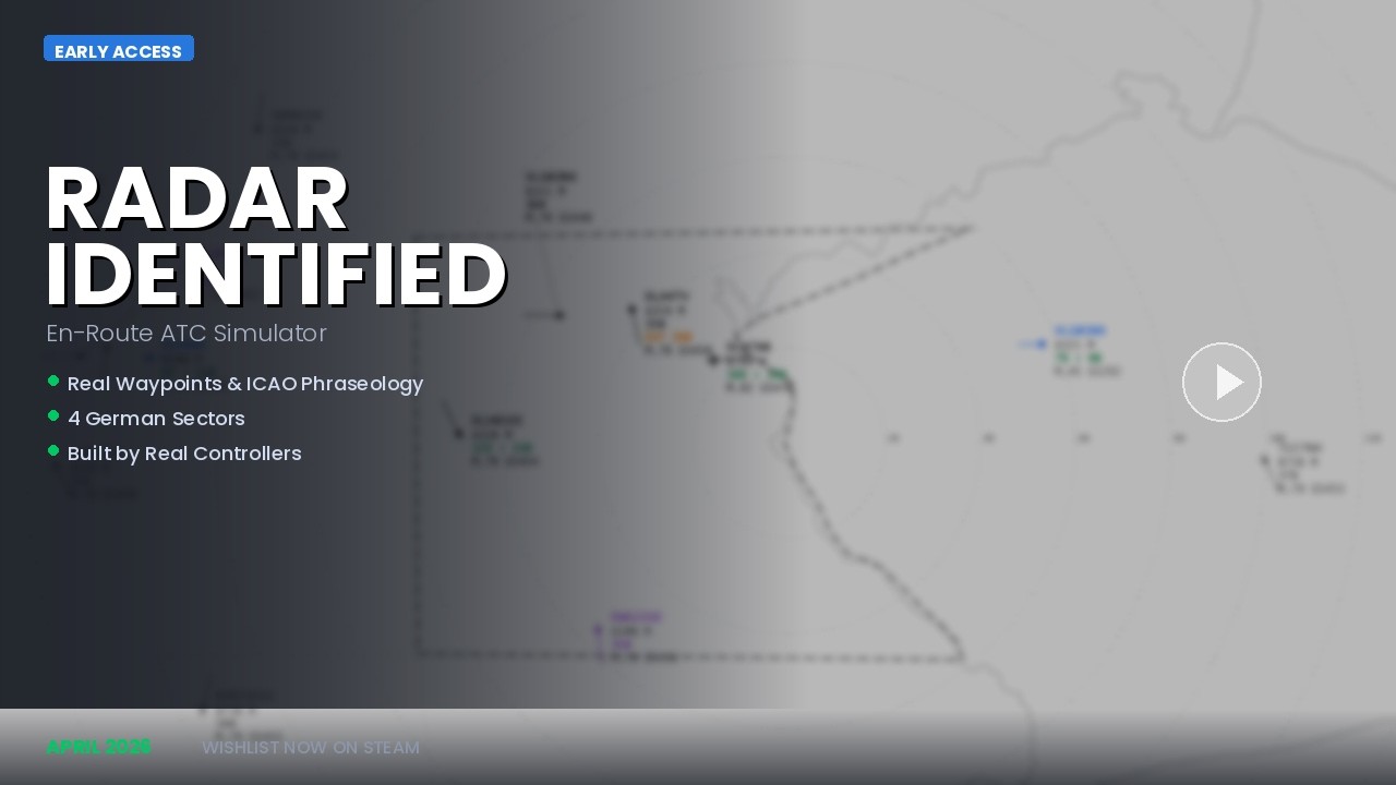 Radar Identified — En-Route ATC Simulator | Official Early Access Trailer
