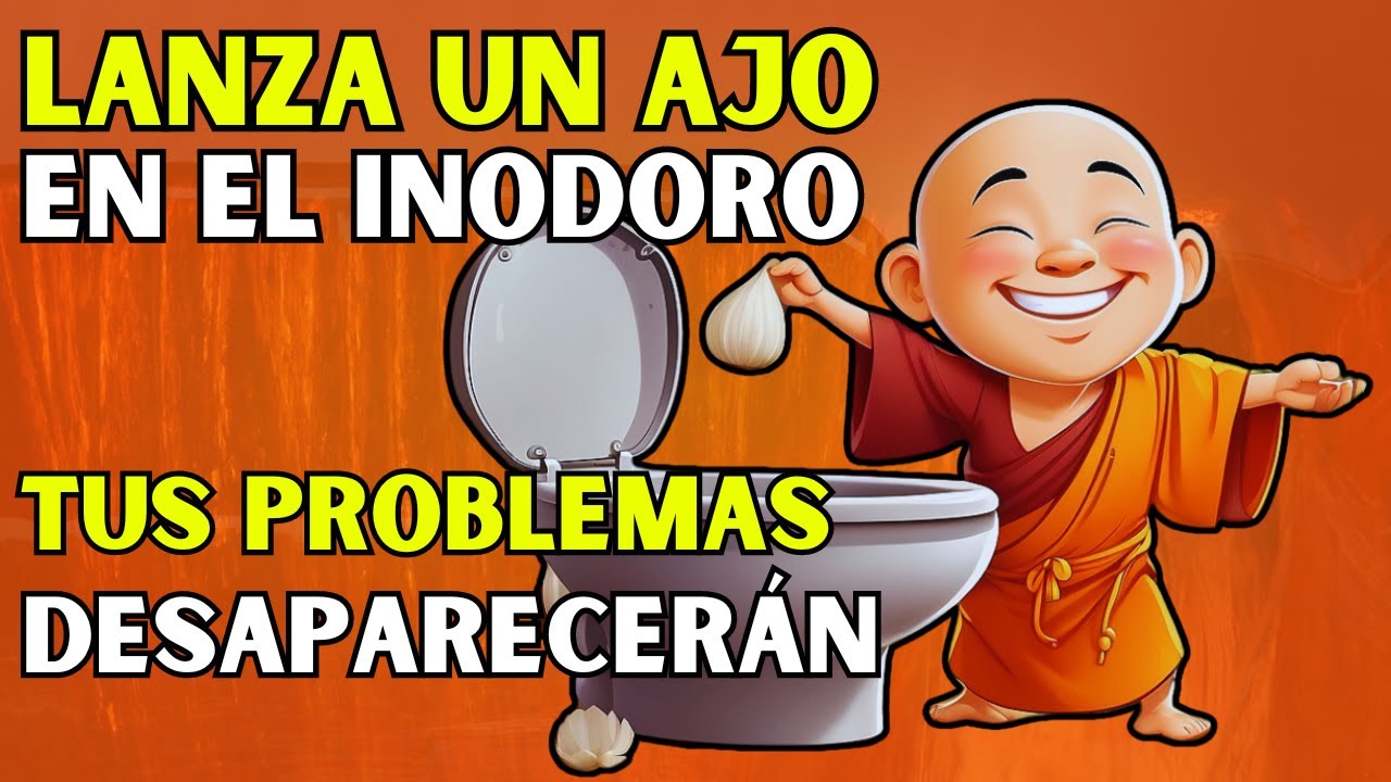 TIRA un AJO al INODORO 💰💥tendras MUCHO DINERO todo el MES y tus DEUDAS SALDAS 🧡🤍AUTOSANACION MONJE
