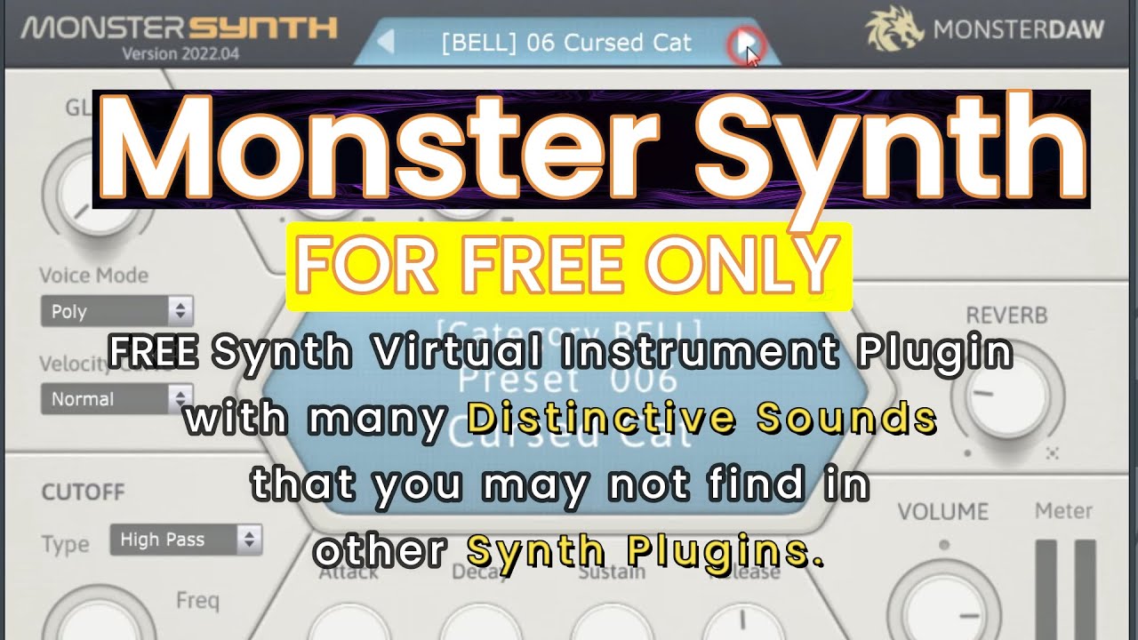 Monster Synth FREE VST3/AU Plugin | PRESETS DEMO - YouTube