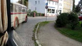 preview picture of video 'H6-Bus aus Halle beim Straßenbahnfest in Naumburg'