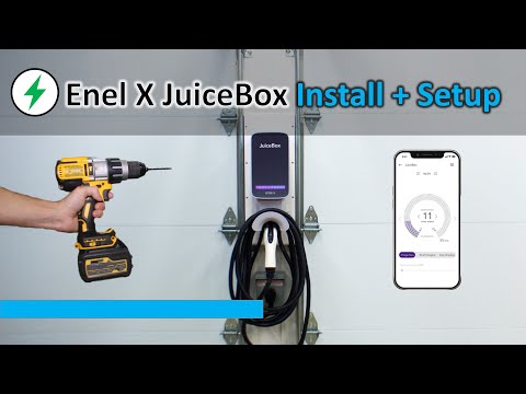 Enel X JuiceBox Level 2 EV Charger Installation and Mobile App Setup