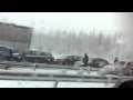 Etelä-Suomi + lumi = moottorietie tukossa