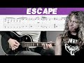 METALLICA - ESCAPE (Guitar cover with TAB | Lesson)