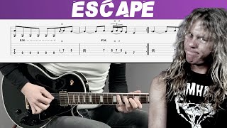 METALLICA - ESCAPE (Guitar cover with TAB | Lesson)