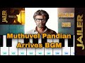 Jailer Muthuvel Pandian Arrives Mass BGM Piano Cover Rajinikanth Anirudh