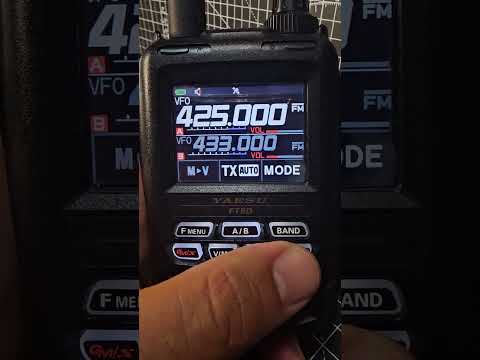 Yaesu FT5D - New Firmware  We see Frequency Scan