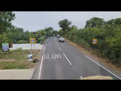 Double-decker bus from Brading back to Ryde- Isle of Wight UK