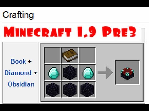 Minecraft - How to Craft : Brewing Stand - Enchantment Table - Cauldron Block