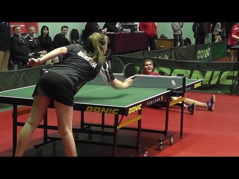 Полина МАЛЮГИНА - Татьяна ГАРНОВА Настольный теннис, Table Tennis