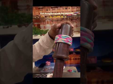 World famous Lac bangles of Jaipur 🌸 #Jaipur #trending #travelexperiences #bangles