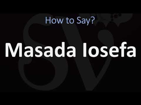 How to Pronounce Masada Iosefa? (CORRECTLY)