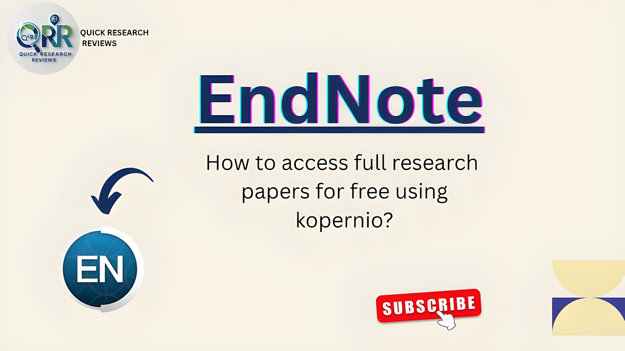 How to Access Research PDFs Instantly with EndNote Click (Kopernio) | Step-by-Step Guide