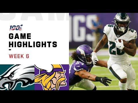 Eagles vs. Vikings Week 6 Highlights | NFL 2019