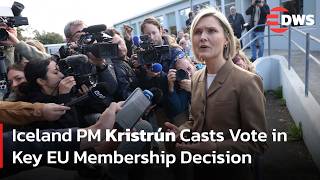 WATCH NOW: Iceland PM Kristrún Frostadóttir Casts Vote in Key EU Membership Decision | AC15