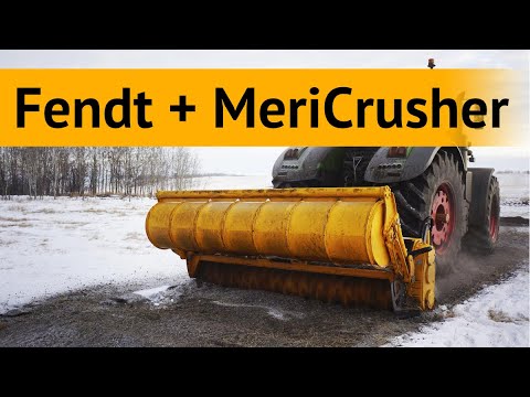 Ротоваторный комплекс на базе FENDT 936 Vario с  финской почвенной фрезой Suokone Mericrusher MJHS-311STX