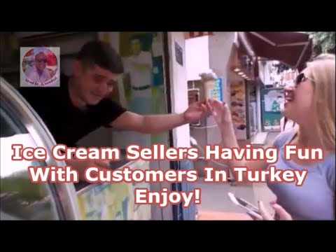 Turkish Ice Cream Sellers Having Fun With Customers - Get Ready For A Good Laugh!