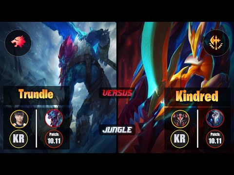 Cuzz TRUNDLE (Jungle) [Predator] VS KINDRED - Grandmaster KR Patch 10.11