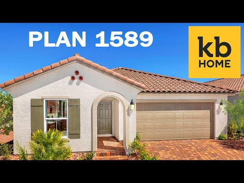 Entry Level New KB Homes Single Story Plan 1589 | $352K in Las Vegas | Reserves at Durham Ranch