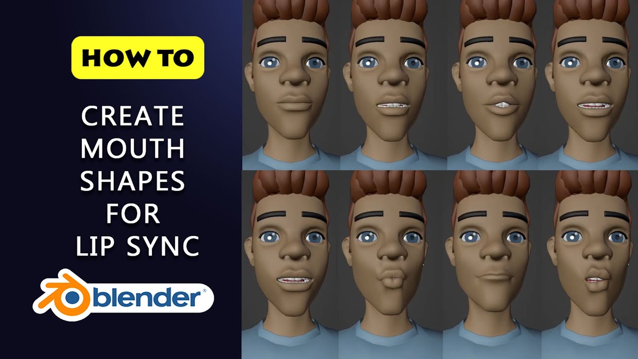 How to Create Mouth Shapes for Lip Sync in Blender