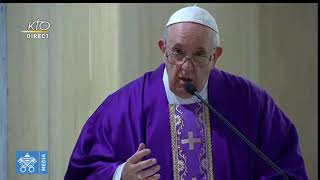 Messe du Pape François à Saine Marthe 12.03.2020