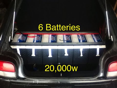 Installing 6 XS Power D7500 Batteries 20,000w RMS Build Up