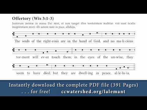 Lalemant Propers, Offertory Example, Simple English Psalm Tones