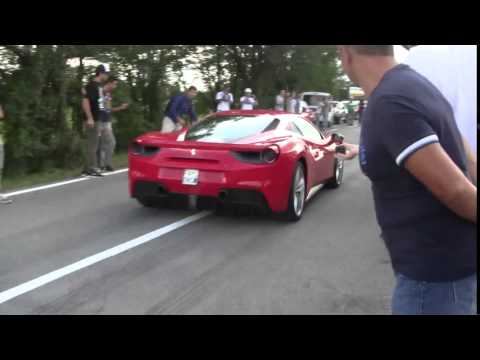 Ferrari 488 gtb acceleration loudest sound ever - HDCARSTV