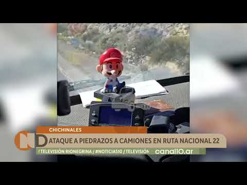 Chichinales: ataque a piedrazos a camiones en Ruta Nacional 22