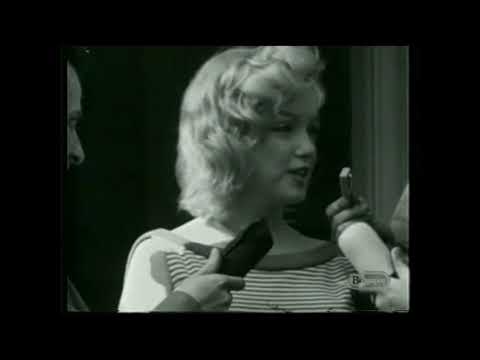 Footage Of Marilyn Monroe 1957 - " I haven't Been Working Recently"