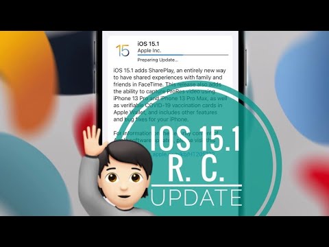 ما الجديد في IOS 15.1 RC