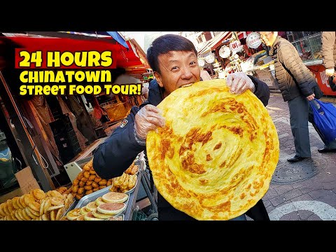 24 Hours Eating Chinatown STREET FOOD in Seoul South Korea! 100 Foods to Eat Before You Die #53