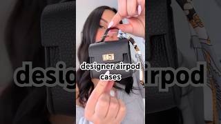 trying designer inspired airpod cases 👜🤍✨ #airpods #airpodscase #airpodcase