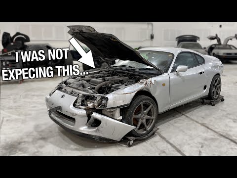 Rebuilding My Wrecked JDM Mk4 Supra - How Bad Is The Crash Damage!?