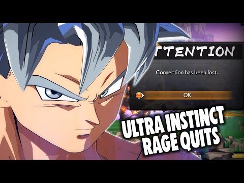 UI Goku Making People Rage Quit! | Dragon Ball Fighterz Online matches