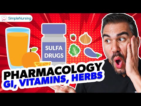 Pharmacology - GI, Vitamin, Herbs & Nutrition drugs