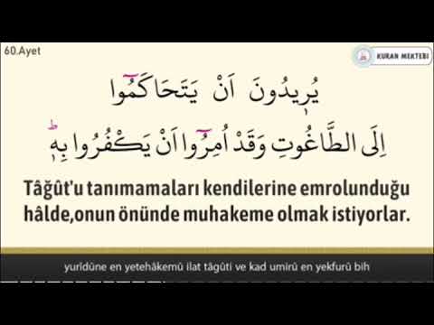 Nisa suresi 60.