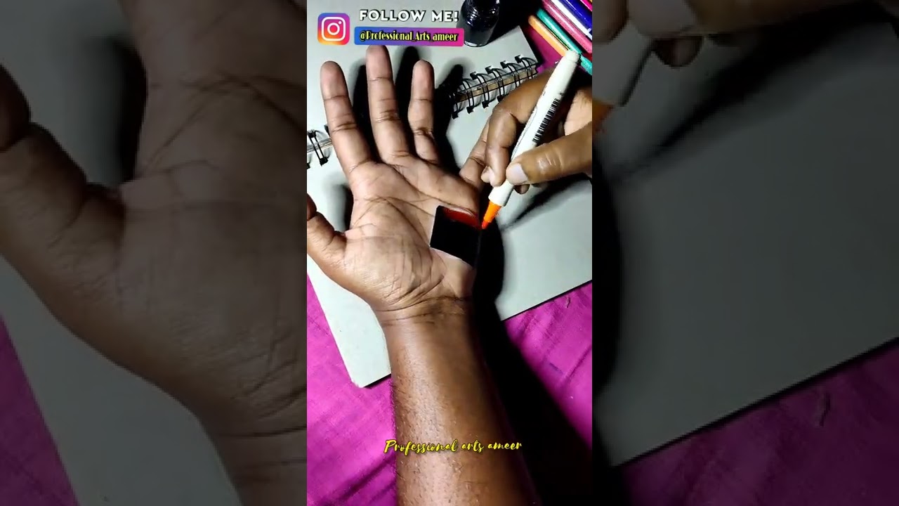 hand cut 3d drawing / subscribe & pls click the bell icon 🔔 #ameerartist #trending #viral #shorts