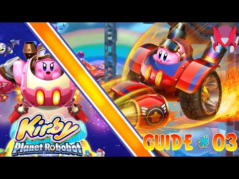 Kirby  Planet Robobot World 3 OverLoad Ocean (All Code Cubes/ Golden stickers) (no damage)