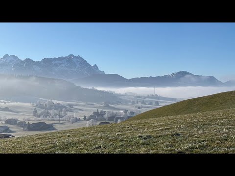 Sonne tanken über dem Nebelmeer....vom Stoss nach Gais