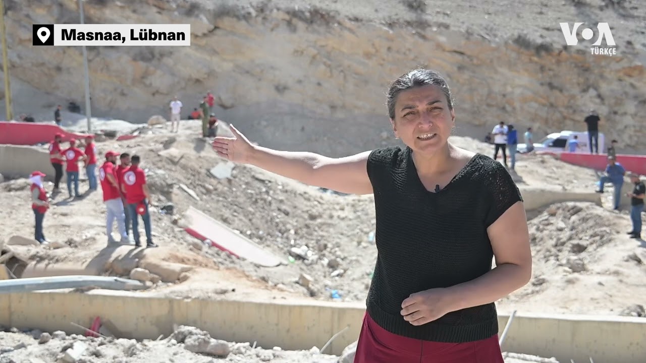 Lübnan-Suriye sınırında İsrail'in vurduğu yol hâlâ kapalı