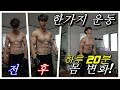[효J] 하루 20분 한가지 운동만으로도 몸짱 만들기 전 후 몸 변화