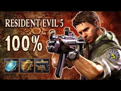 RESIDENT EVIL 5 - 100% Speed RuN (All BSAA Emblems, Treasures, Weapons)