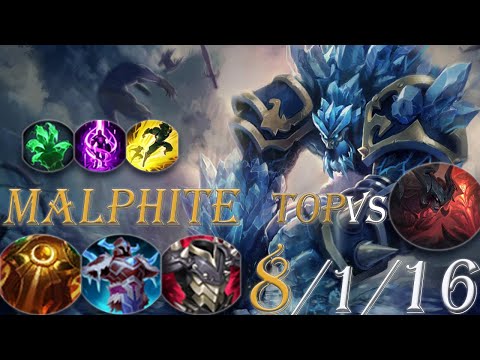 Malphite Top Vs Aatrox. Tank Malphite Got Buffed And Is Impossible To Kill Him.League Of Legends