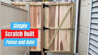 How To Build a Great Looking and Simple, Fence and Gate!