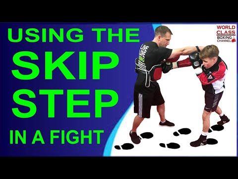 Using The Skip Step in a Fight for Setting Up the Counter Punch